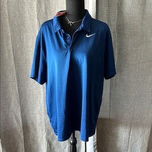 Nike Blue Polo Shirt Athletic Performance